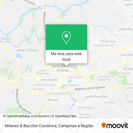 Milanez & Bacchin Corretora mapa