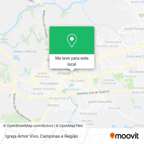 Igreja Amor Vivo mapa