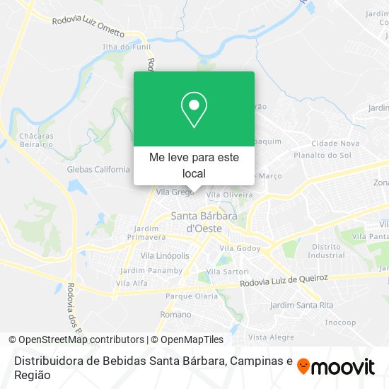 Distribuidora de Bebidas Santa Bárbara mapa