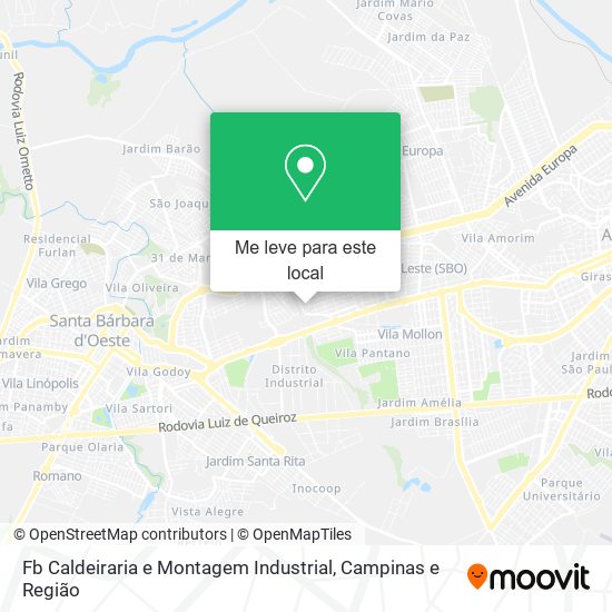 Fb Caldeiraria e Montagem Industrial mapa