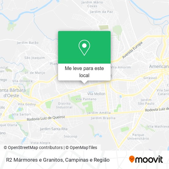 R2 Mármores e Granitos mapa