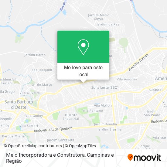 Melo Incorporadora e Construtora mapa