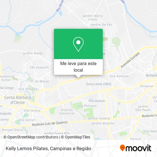 Kelly Lemos Pilates mapa