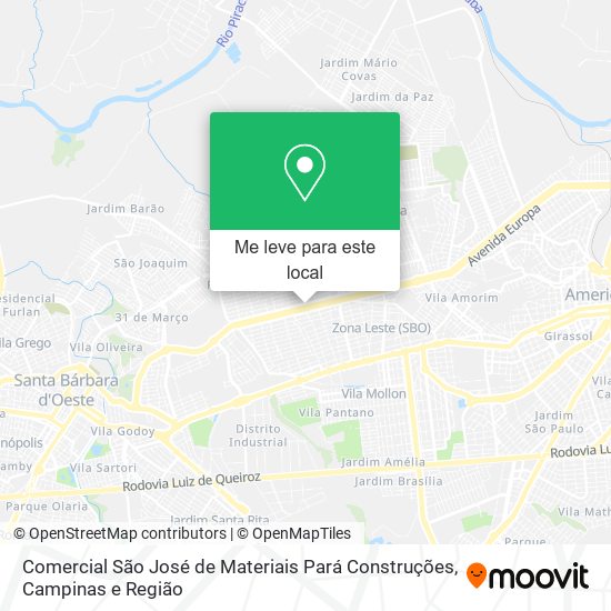 Comercial São José de Materiais Pará Construções mapa