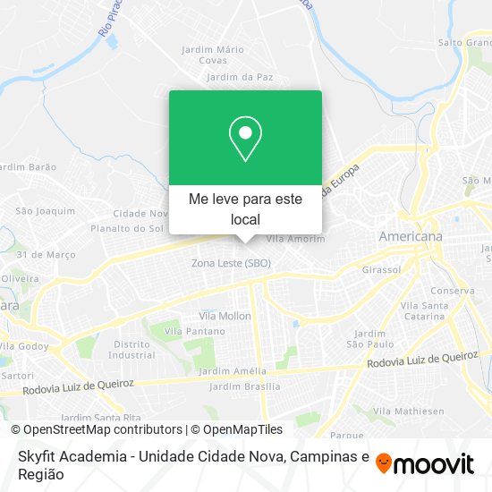 Skyfit Academia - Unidade Cidade Nova mapa