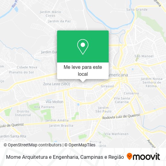 Mome Arquitetura e Engenharia mapa