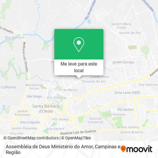 Assembléia de Deus Ministério do Amor mapa
