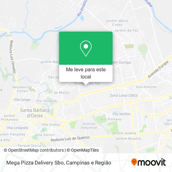 Mega Pizza Delivery Sbo mapa