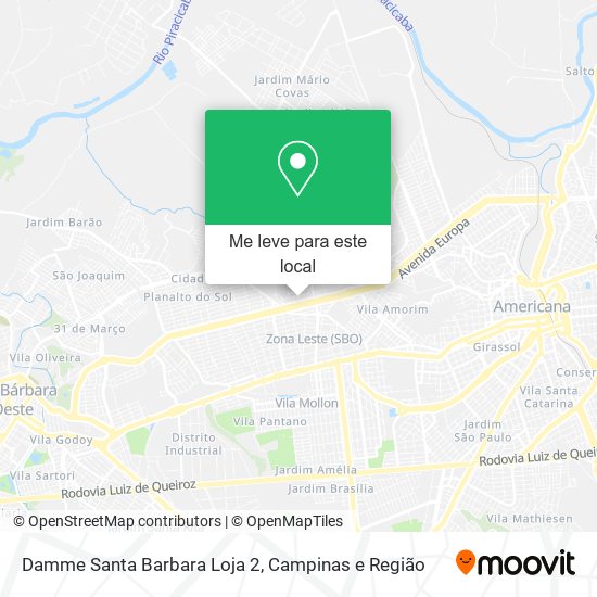 Damme Santa Barbara Loja 2 mapa