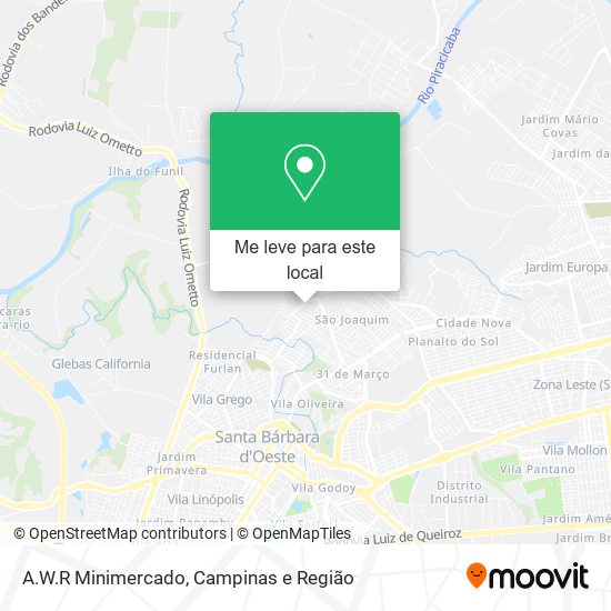 A.W.R Minimercado mapa