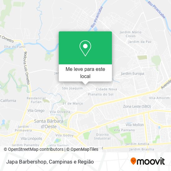 Japa Barbershop mapa