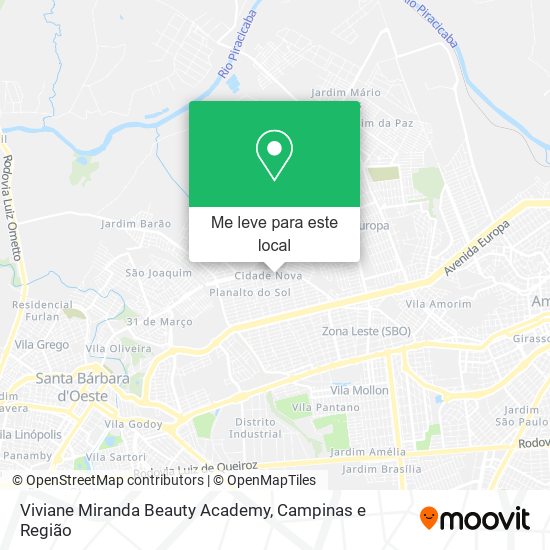 Viviane Miranda Beauty Academy mapa
