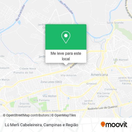 Lú Merli Cabeleireira mapa