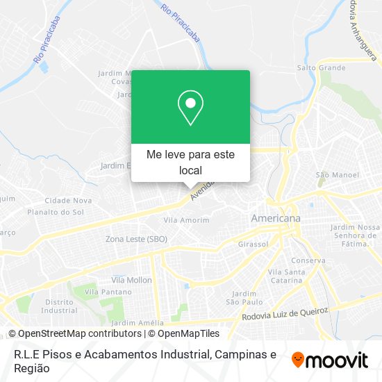 R.L.E Pisos e Acabamentos Industrial mapa