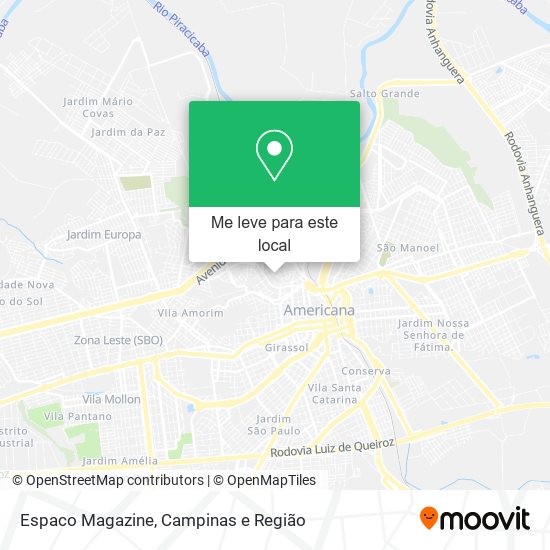 Espaco Magazine mapa