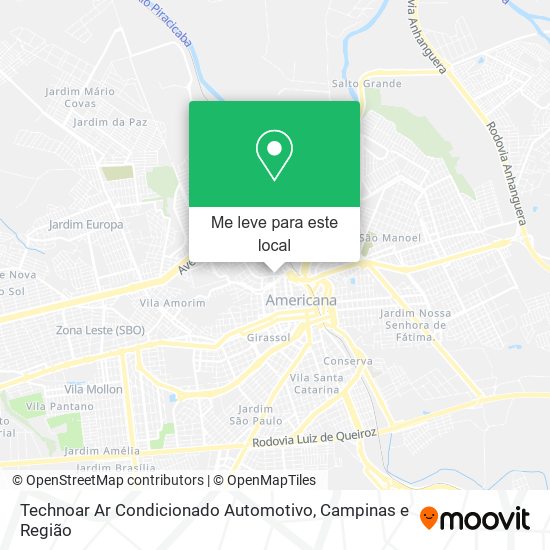 Technoar Ar Condicionado Automotivo mapa