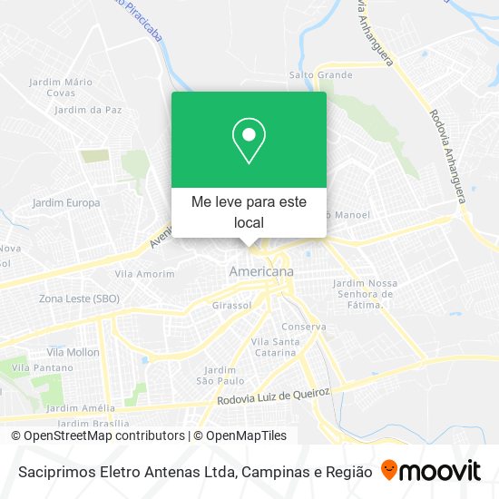 Saciprimos Eletro Antenas Ltda mapa