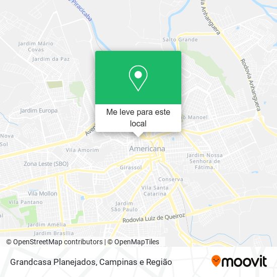 Grandcasa Planejados mapa