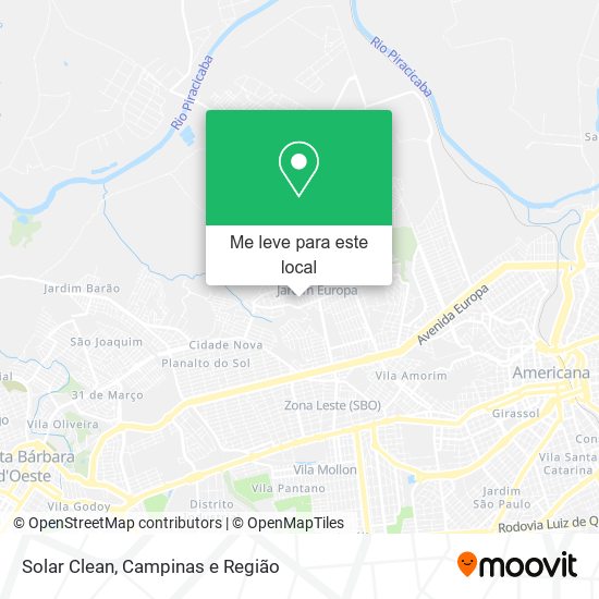 Solar Clean mapa