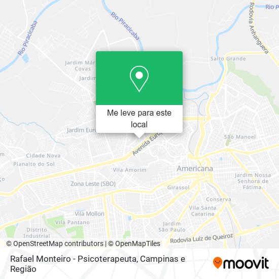 Rafael Monteiro - Psicoterapeuta mapa