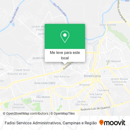 Fadisi Servicos Administrativos mapa