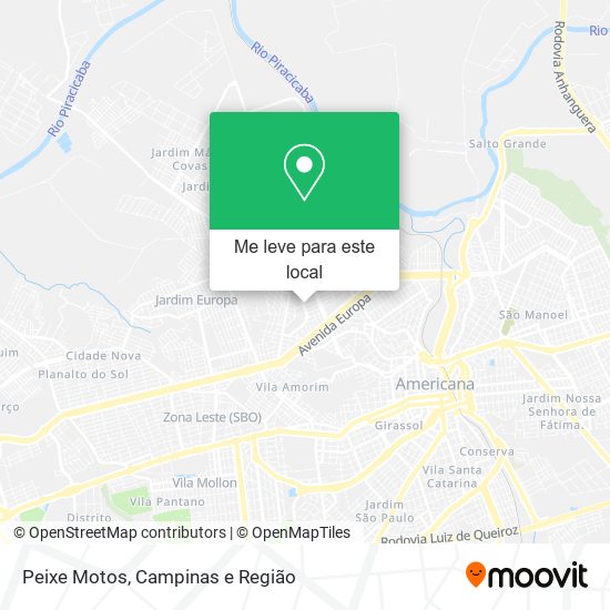 Peixe Motos mapa