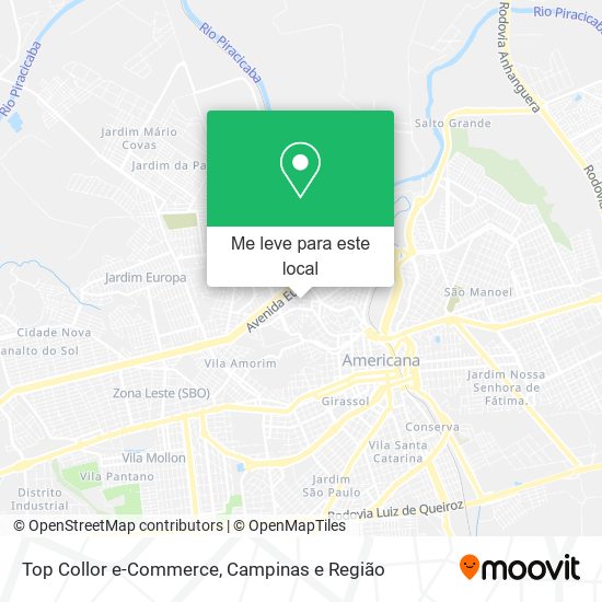 Top Collor e-Commerce mapa