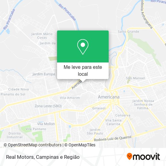 Real Motors mapa