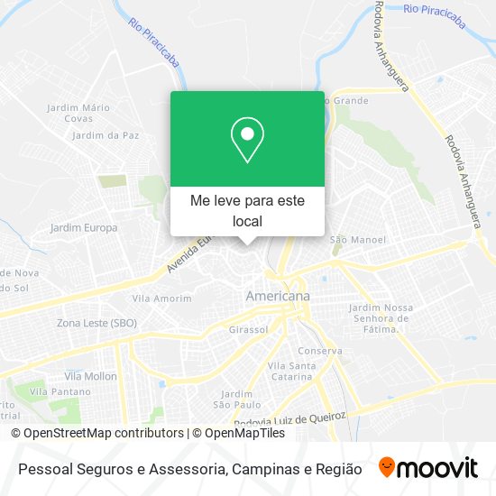 Pessoal Seguros e Assessoria mapa