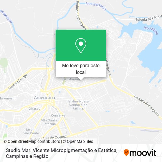 Studio Mari Vicente Micropigmentação e Estética mapa