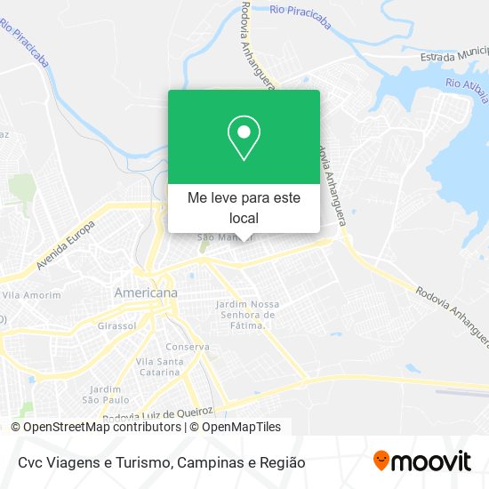 Cvc Viagens e Turismo mapa