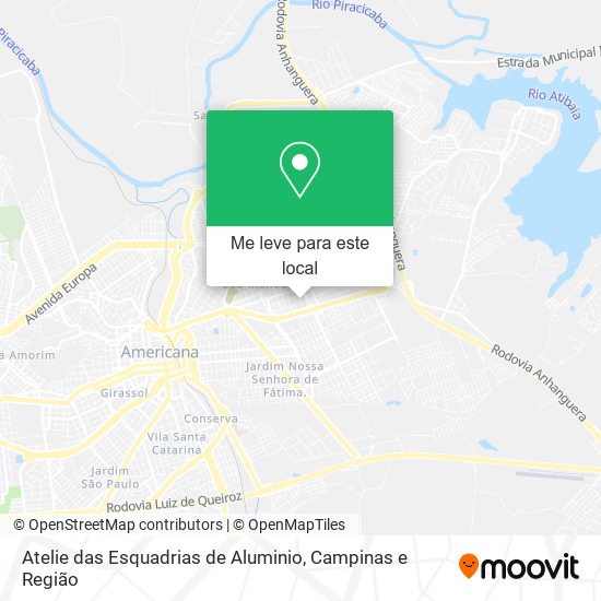 Atelie das Esquadrias de Aluminio mapa
