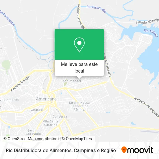 Ric Distribuidora de Alimentos mapa