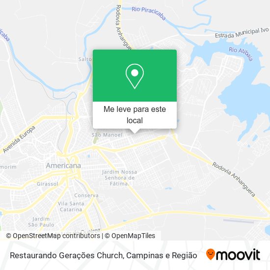 Restaurando Gerações Church mapa