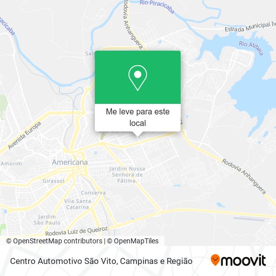 Centro Automotivo São Vito mapa