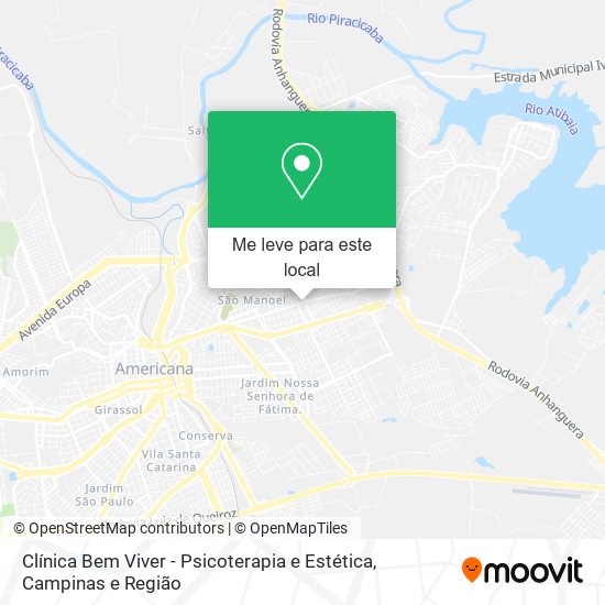 Clínica Bem Viver - Psicoterapia e Estética mapa