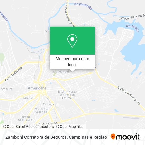 Zamboni Corretora de Seguros mapa