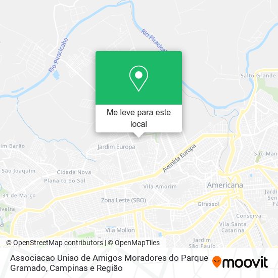 Associacao Uniao de Amigos Moradores do Parque Gramado mapa