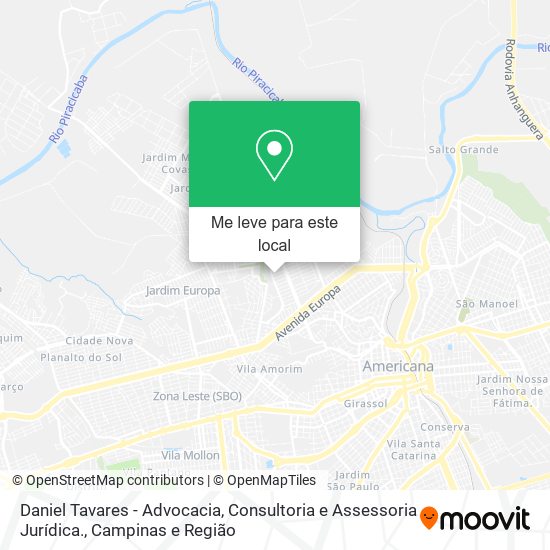 Daniel Tavares - Advocacia, Consultoria e Assessoria Jurídica. mapa