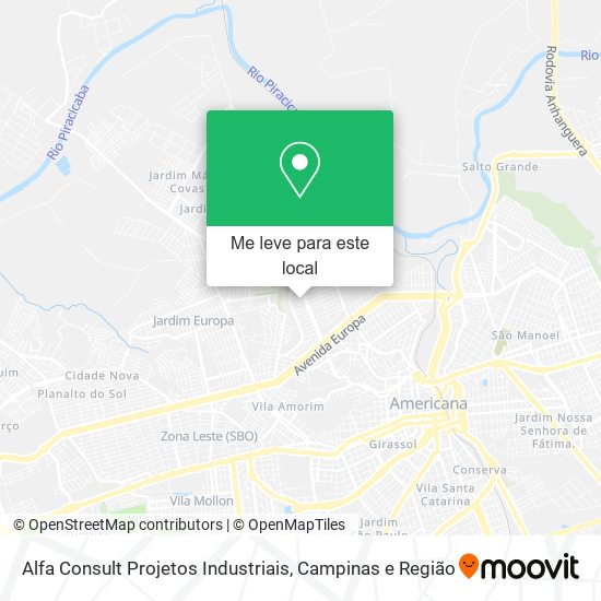 Alfa Consult Projetos Industriais mapa