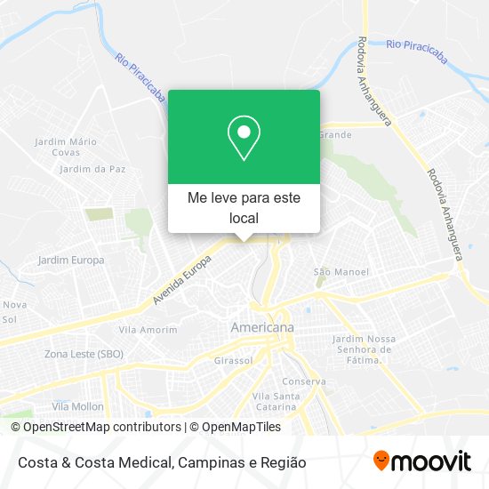 Costa & Costa Medical mapa