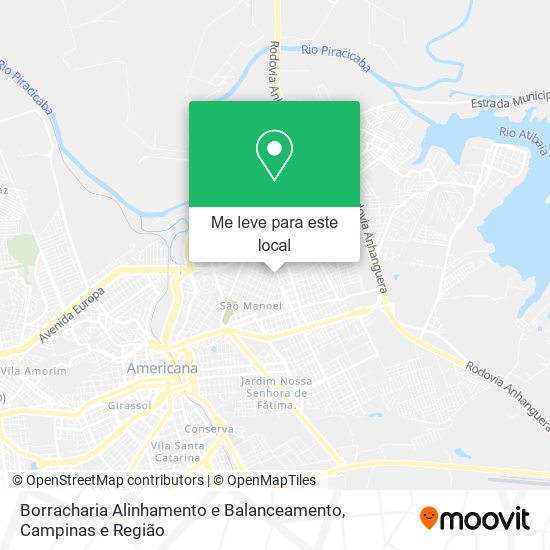 Borracharia Alinhamento e Balanceamento mapa