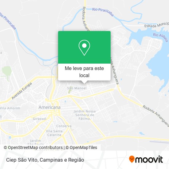 Ciep São Vito mapa