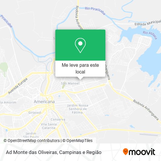 Ad Monte das Oliveiras mapa