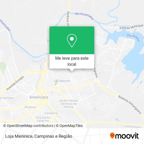 Loja Meninice mapa