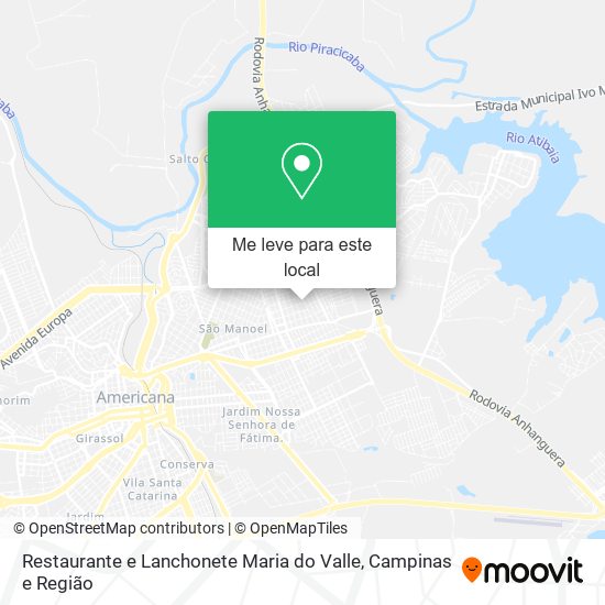 Restaurante e Lanchonete Maria do Valle mapa