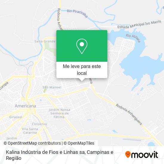 Kalina Indústria de Fios e Linhas sa mapa