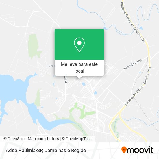 Adsp Paulínia-SP mapa