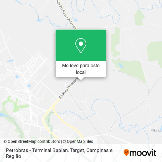 Petrobras - Terminal Baplan, Target mapa