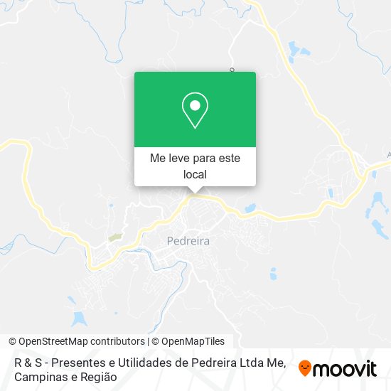 R & S - Presentes e Utilidades de Pedreira Ltda Me mapa